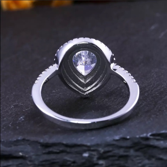 #1 Women’s 925 Silver Romantic Heart Diamond Ring - Picture 7 of 7